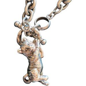 Kieselstein Cord Sterling Silver Tiger Cub Necklace